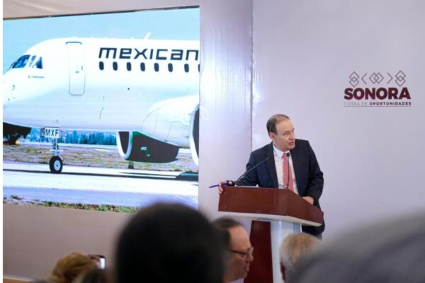 Gobernador Durazo trae a Sonora nueva ruta de Mexicana con respaldo de presidenta Sheinbaum